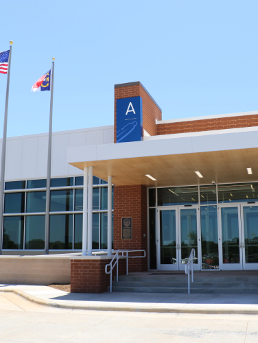 CRC entrance at Valerie C. Woodard Center